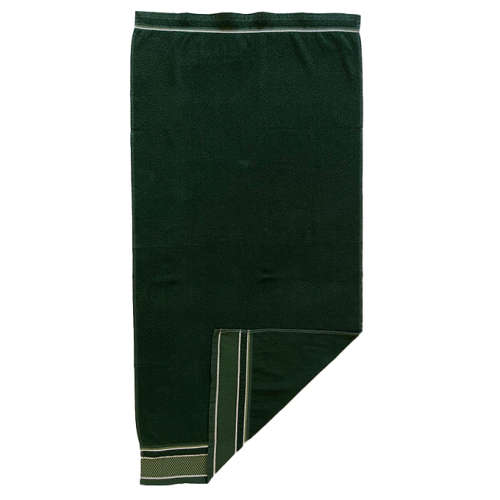 FMF 2 Pack Dobby Bath Towel 70 x 145cm - Bottle Green