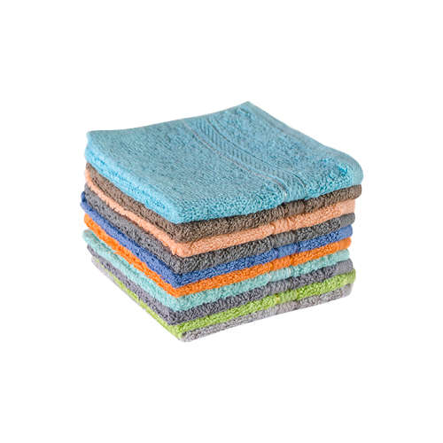 FMF 10 Pack Assorted Face Cloths 33 x 33cm