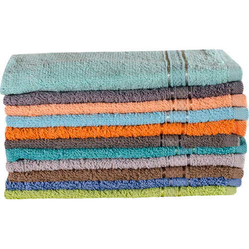 FMF 10 Pack Assorted Guest Towel 30 x 50cm