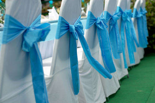 Chair Covers for Weddings, Parties and Events | Black, White Without Pockets