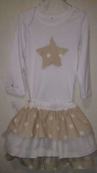 Bella B vest and skirt set (star) size 1yr