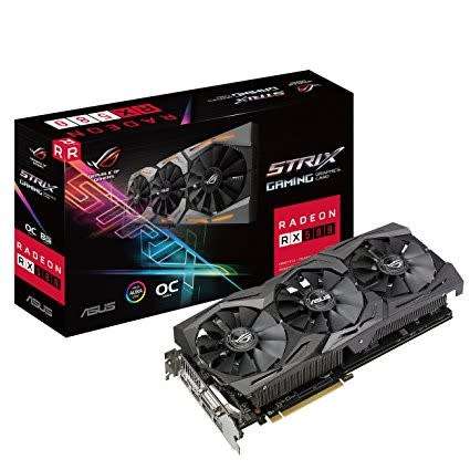 Graphics card. ASUS ROG-STRIX-RX580-O8G-GAMING OC