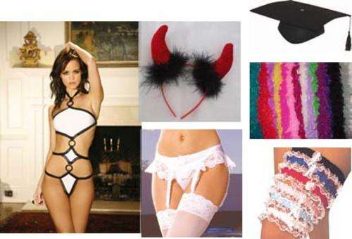 Lingerie and costume accessories, mixed lot. Free Shipping!