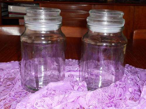 Two lovely glass bottles