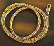 9K Gold Filled Women's Rope Chain Necklace 45cm