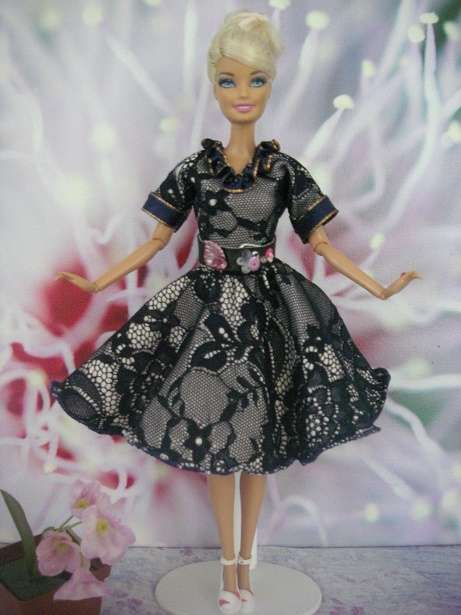 Stunning Beautiful Barbie Vintage like dress made locally, excellent quality,