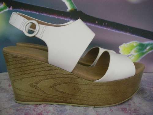 Sale!  New white summer ALDO sandals with heel (worn once for wedding) - size 5