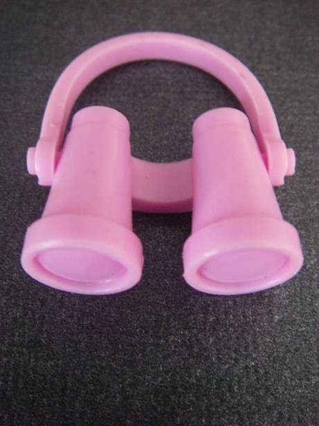 Barbie doll accessories, personal accessories, bird watching pink binoculars