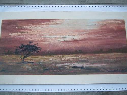 A group of 4 P Van Blommestein Signed oil on boards African scenes