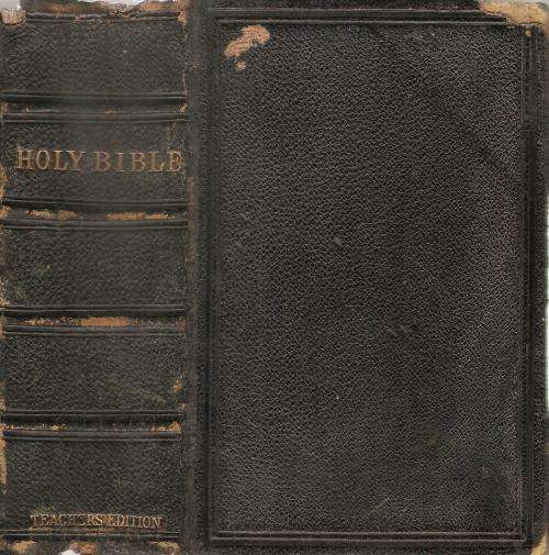 Holy Bible KJV 1880 in Black Leather