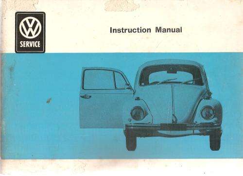 VW Service Instruction Manual