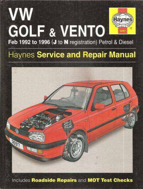 VW Golf & Vento Haynes Service and Repair Manual  By: Mark Coombs and Spencer Drayton