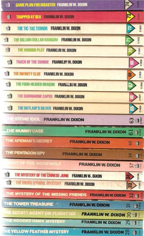 Classic Hardy Boys Books 45 softcovers  By: Franklin W. Dixon **In unread condition**