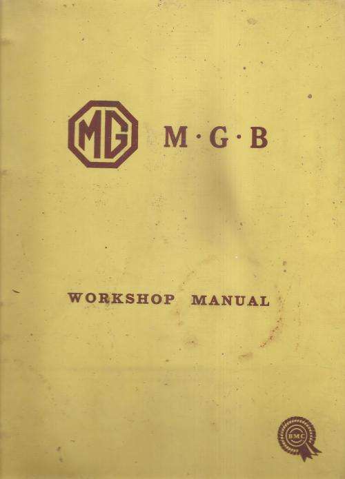 M.G.B. Workshop Manual, Original Manual circa 1964 complete AKD 3259