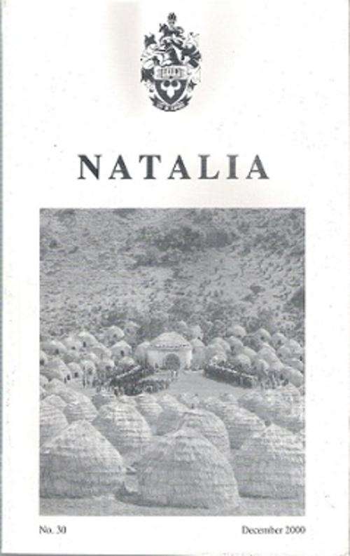 Natalia: Journal Of The Natal Society - By The Natal Society Library