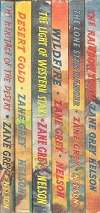 6 Zane Grey Classic Westerns softcovers published by Thomas Nelson circa 1950`s **see pics for title