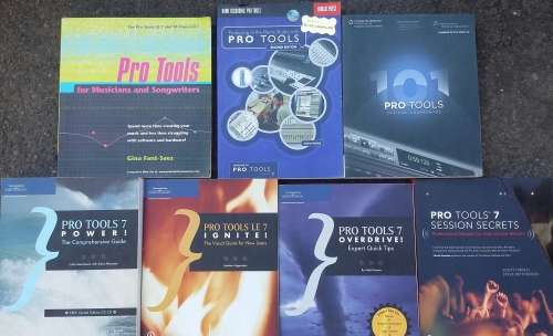 A set of 7 books by Pro Tools for Musicians and Songwriters, Pro Tools 7