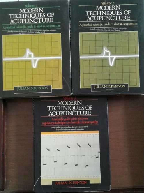 Modern Techniques of Acupuncture, scientific guide to Electro-Acupunture in 3 vols by Julian Kenyon