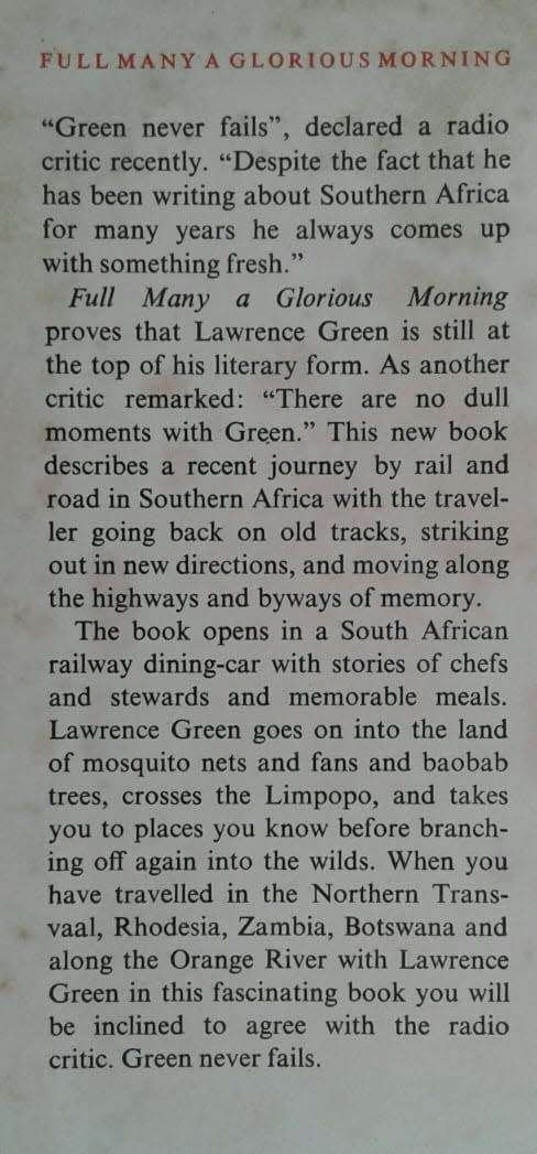 Full many a Glorious Morning by Lawrence G Green