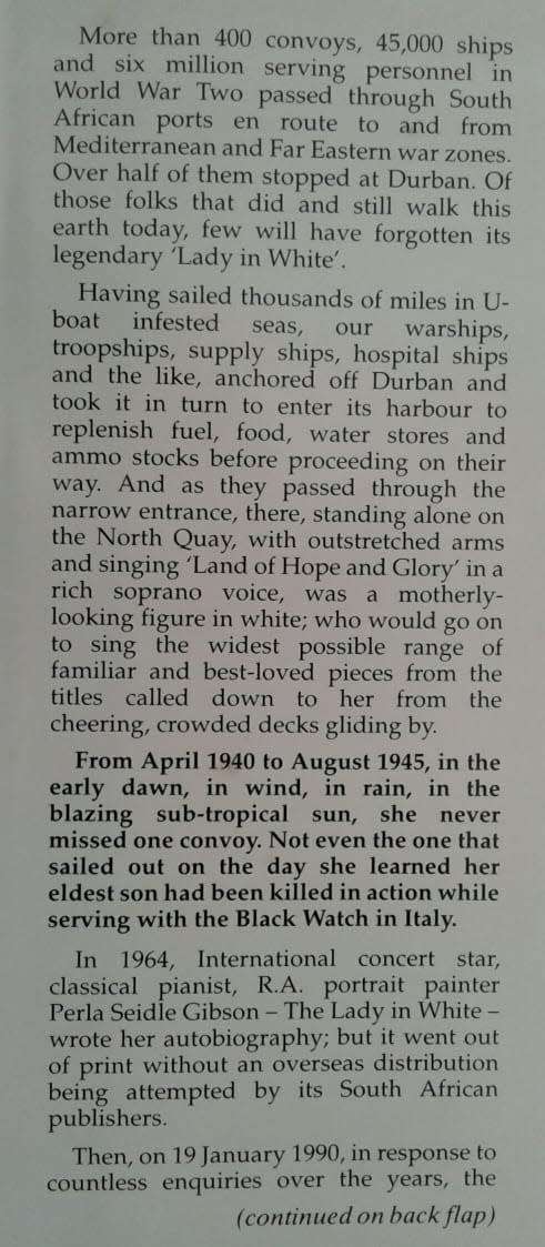Durban's Lady in White An Autobiography by Perla Siedle Gibson