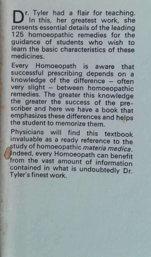 Homoeopathic Drug Pictures by M L Tyler