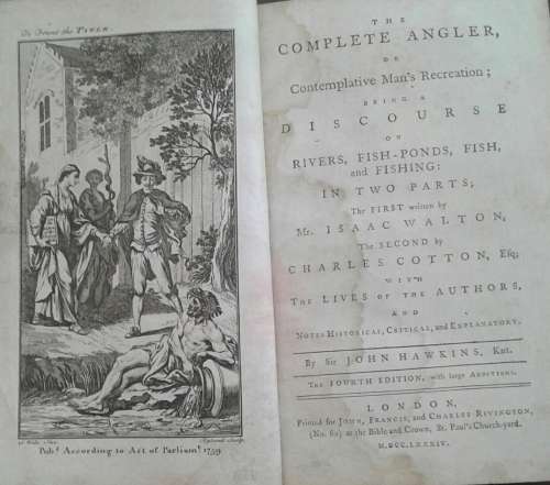 The Complete Angler Fourth Edition 1784 by Isaac Walton & Charles Cotton **Scarce**
