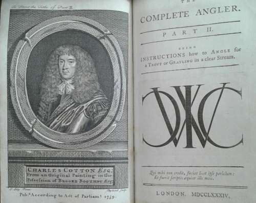 The Complete Angler Fourth Edition 1784 by Isaac Walton & Charles Cotton **Scarce**