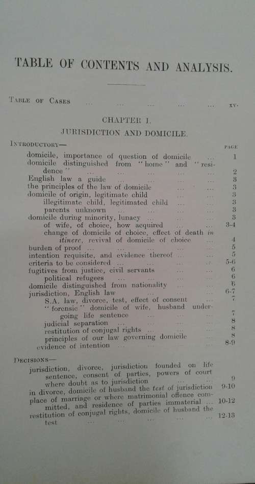 Law of Divorce in South Africa by Morgan O Evans 1920 edition