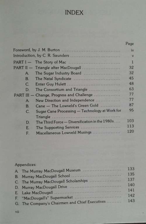 Murray MacDougall and The Story of Triangle **Limited Edition Signed 168/250**