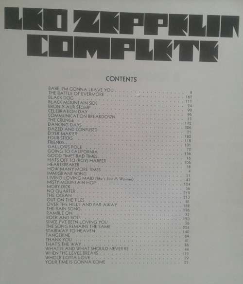 Led Zeppelin Complete ( Guitar Chords )