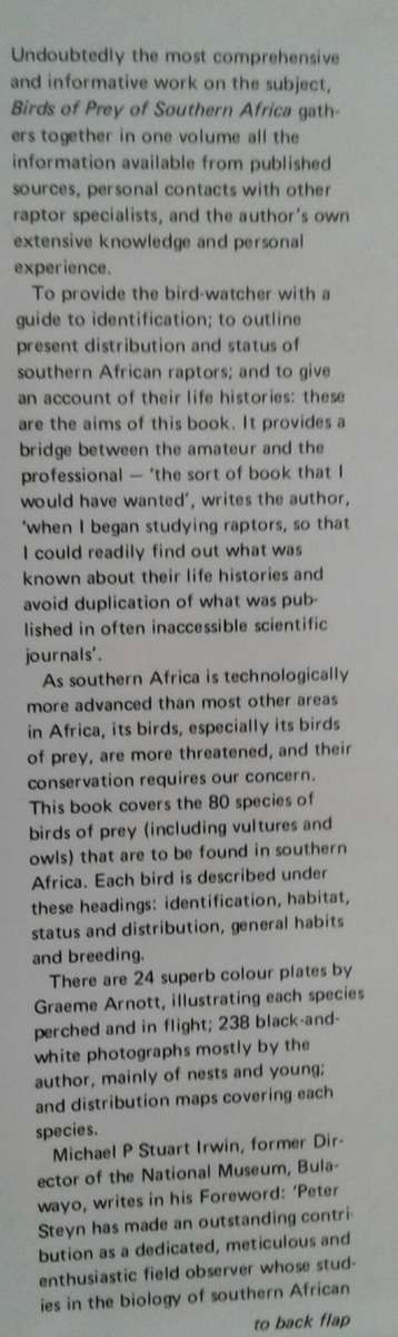 Birds of Prey of Southern Africa by Peter Steyn