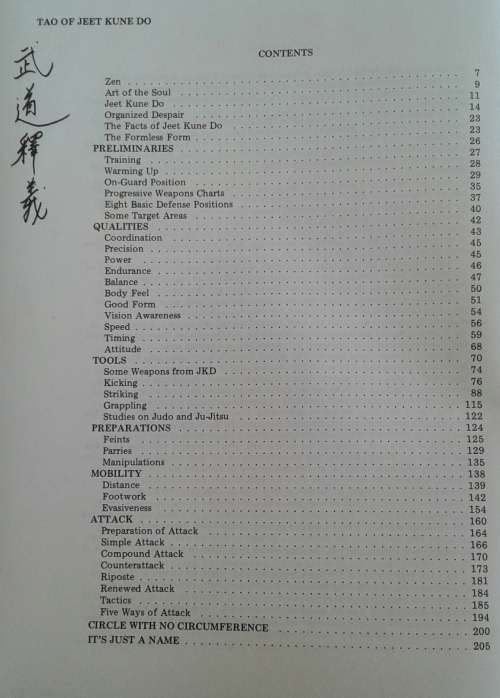 Tao of Jeet Kune Do by Bruce Lee