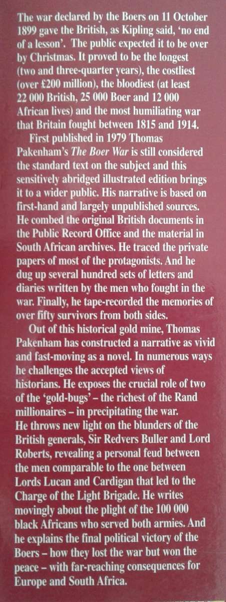 The Illustrated Boer War, Abridged Edition by Thomas Pakenham **SIGNED COPY**