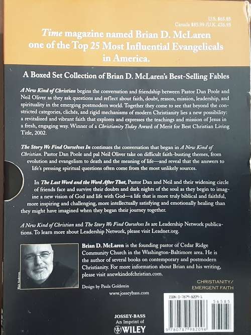 The New Kind of Christian Trilogy by Brian D McLaren 3 volume set hardcovers limited edition