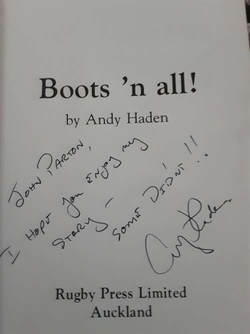 Boots'n all! by Andy Haden **SIGNED COPY**