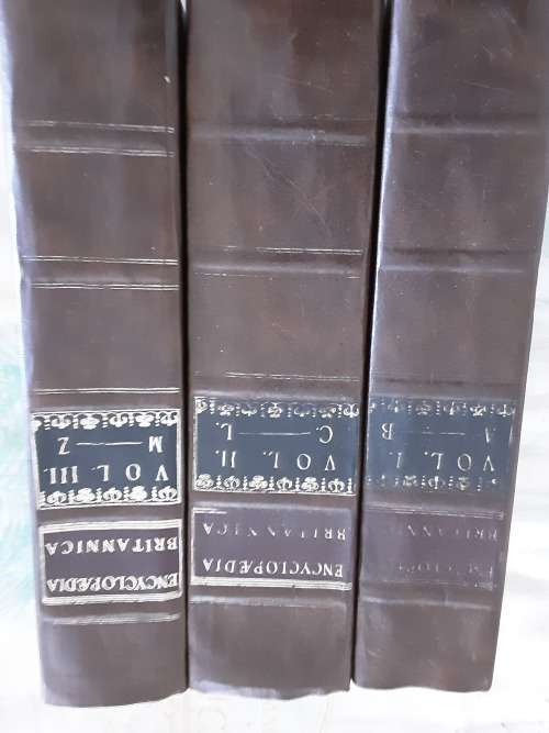Encyclopaedia Britannica or A Dictionary of Arts and Sciences 3 volumes 1771 **Reproduction**