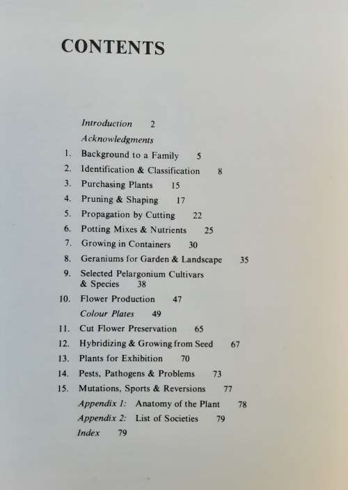 Growing Geraniums & Pelargoniums in the Southern Hemisphere by Llewellyn, Hudson & Morrison