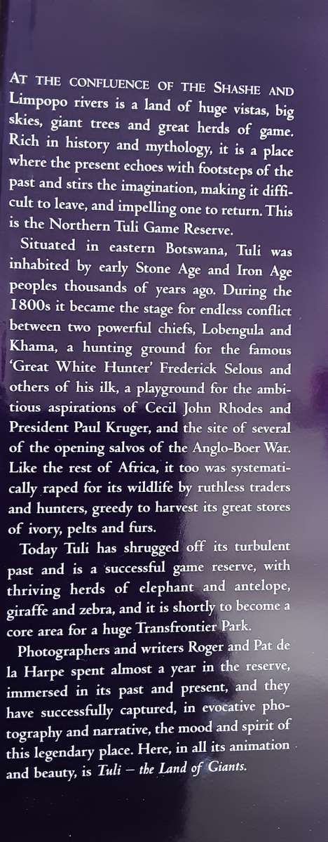 Tuli, Land of Giants by Roger & Pat De La Harpe **SIGNED COPY**