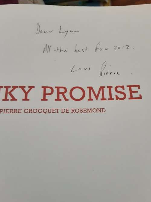 Pinky Promise by Pierre Crocquet De Rosemond **SCARCE SIGNED FIRST EDITION**