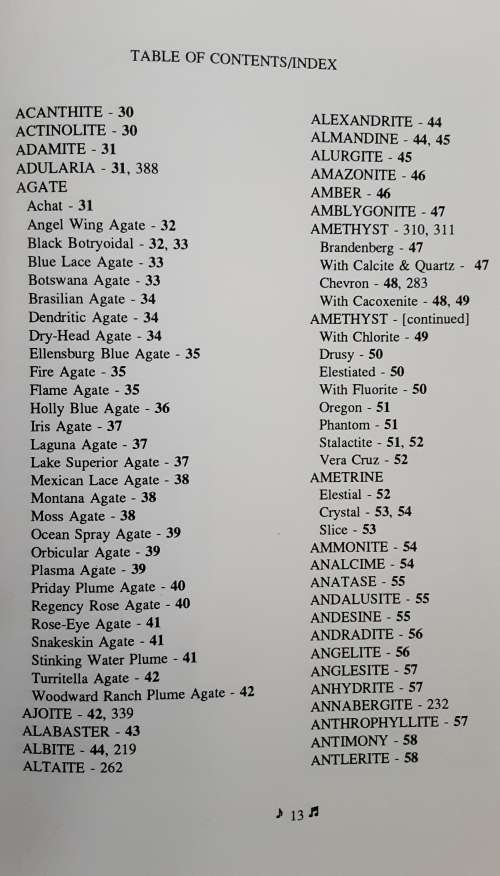 Love is in the Earth Mineralogical Pictorial, Treasures of the Earth by Melody