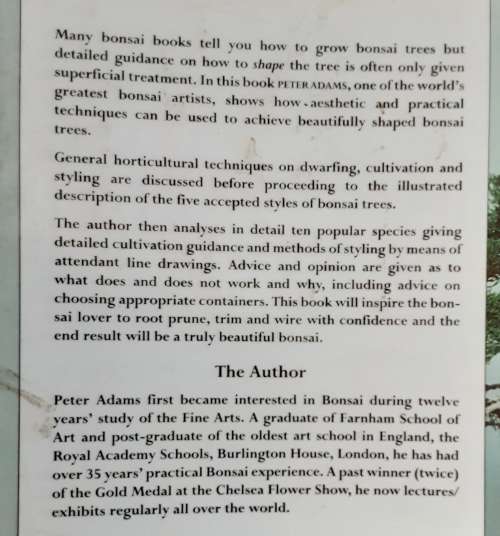 Succesful Bonsai Shaping by Peter Adams