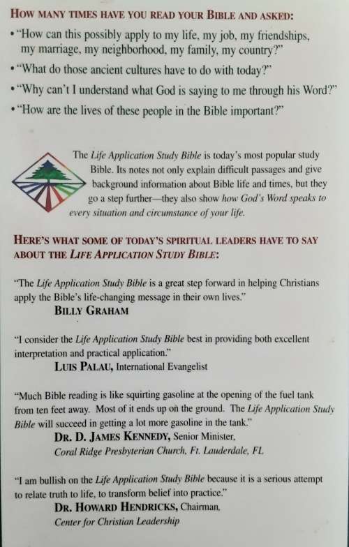 New Living Translation Life Application Study Bible