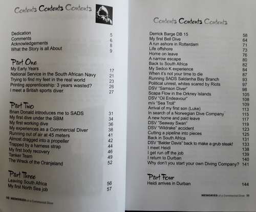 Memories of A Commercial Diver 1974-2008 by Neville Bransby **SIGNED COPY**