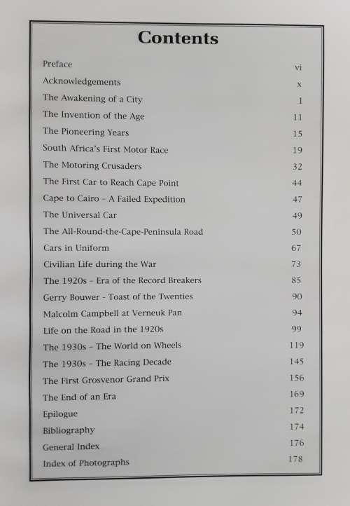 The Motorist`s Paradise illustrated history motoring around Cape Town by Johnston & Stuart-Findlay