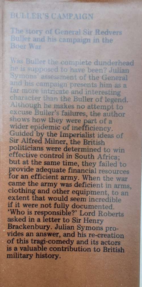 Buller`s Campaign by Julian Symons