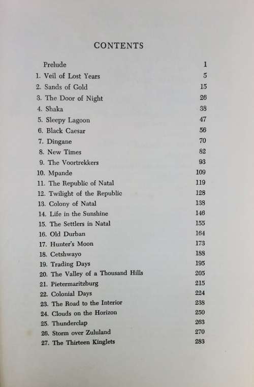 Natal and the Zulu Country by T V Bulpin