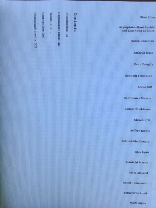 Index Architecture by Tschumi and Berman