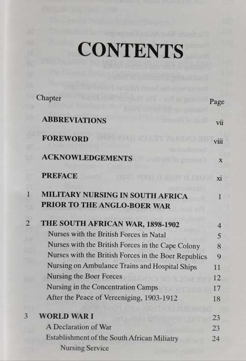 Military Nursing in South Africa, 1914-1994 by Col Dennis O stratford and Col Hazel M Collins