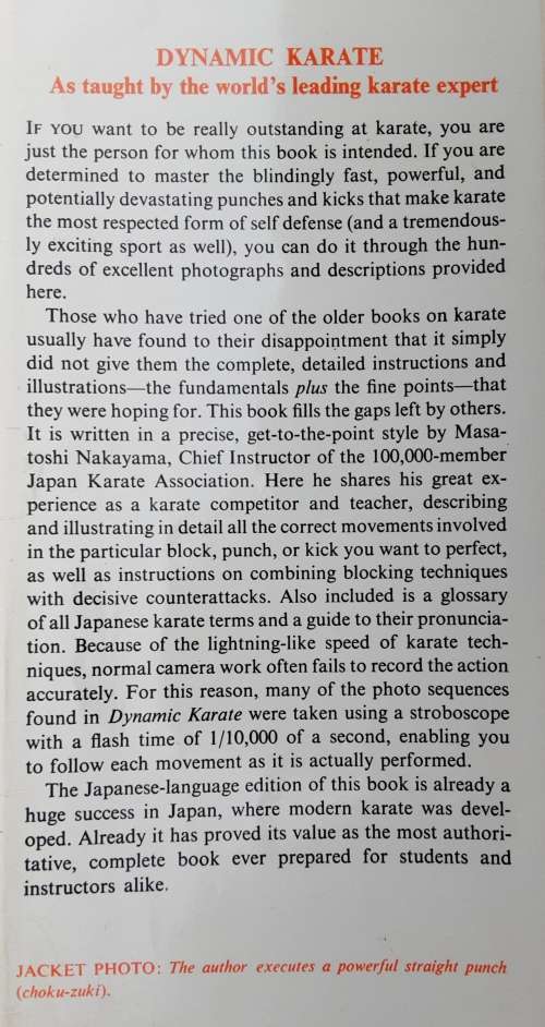 Dynamic Karate by M Nakayama