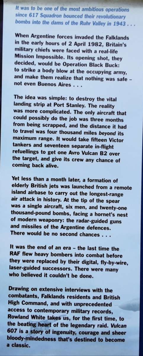 Vulcan 607 The Epic Story of the most Remarkable British Attack since WWII by R White